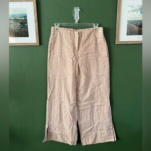 NIC+ZOE Linen Wide Leg Crop Pant